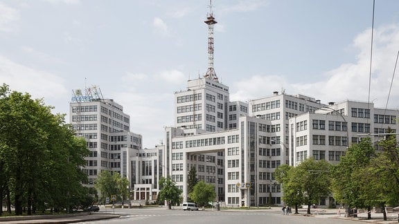 Derschprom am Freiheitsplatz im Zentrum von Charkiw, 2019