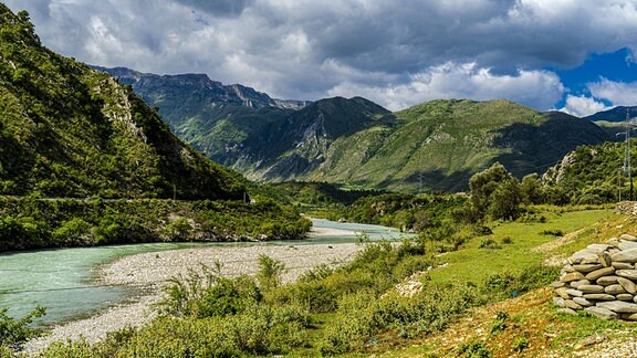 Vjosa Fluss in Albanien