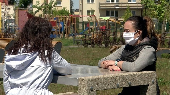Polnische Krankenschwester will anonym bleiben. 