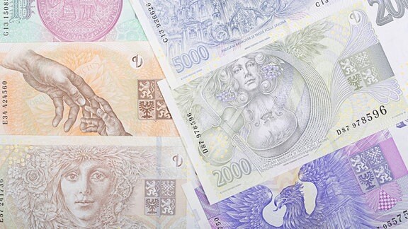 Tschechische Krone Geldscheine