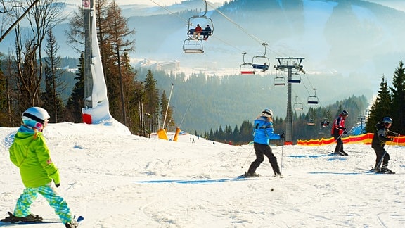 Skifahrer in Bukowel