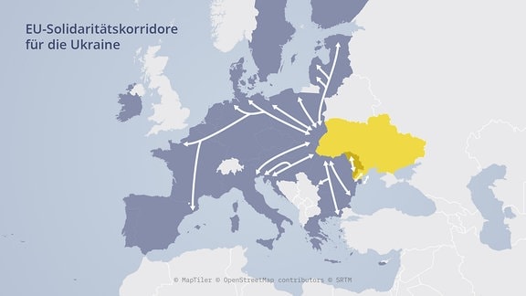 EU-Solidaritätskorridore für die Ukraine