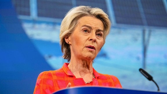 Ursula Von der Leyen bei einer Rede