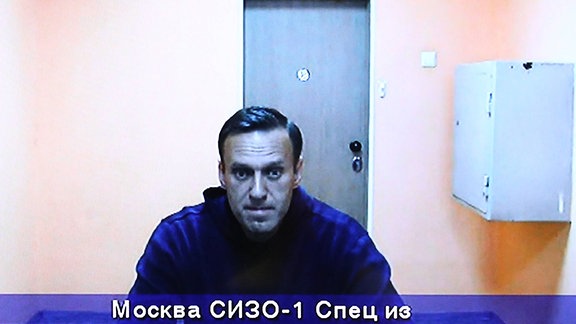 Alexei Navalny in der Zelle