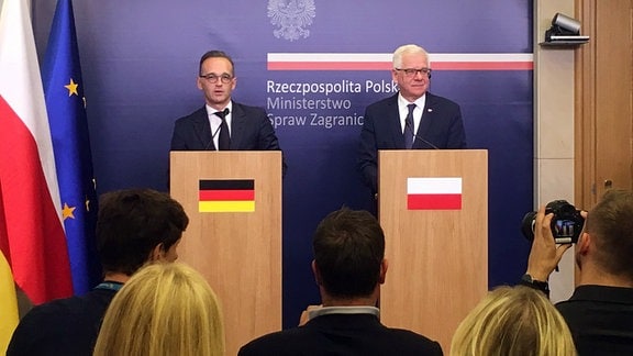 Bundesaußenminister Heiko Maas und sein polnischer Amtskollege Jacek Czaputowicz