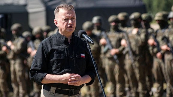 PK von Polens Verteidigungsminister zur Wagner-Truppe in Belarus