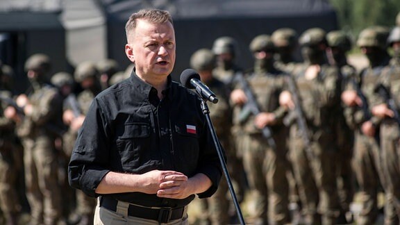 PK von Polens Verteidigungsminister zur Wagner-Truppe in Belarus