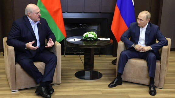 Alexander Lukaschenko und Wladimir Putin