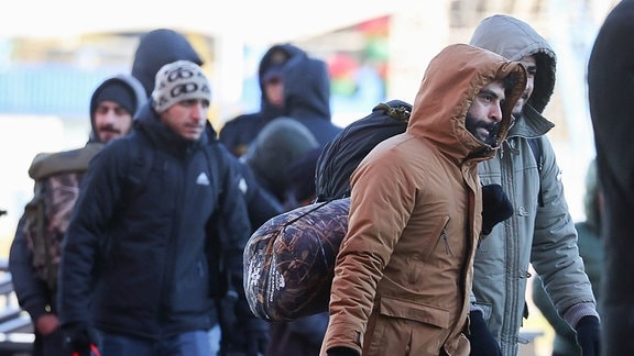 Migranten in Minsk