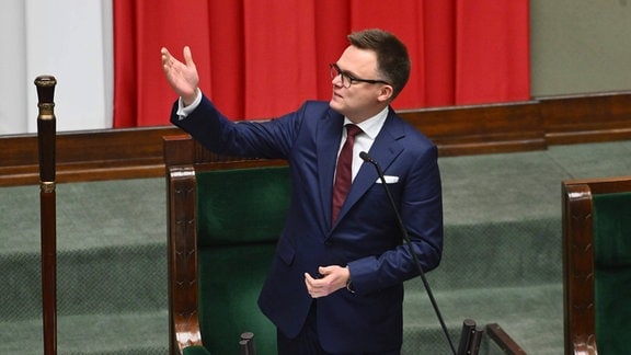 Parlamentspräsident Szymon Hołownia
