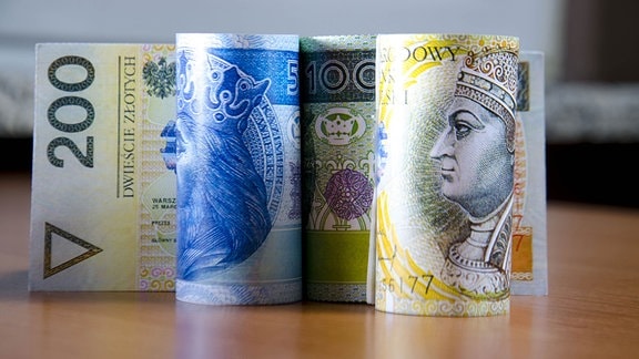 Polnische Währung Geld Zloty Złoty