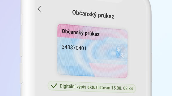 Werbeposter der tschechischen Regierung für den elektronischen (digitalen) Personalausweis in einer Handy-App