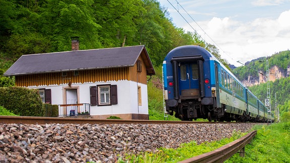 Ein Zug der Tschechischen Eisenbahn.