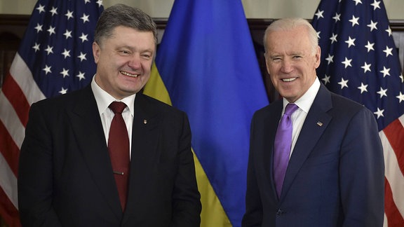 Petro Poroschenko und Joe Biden, 2015