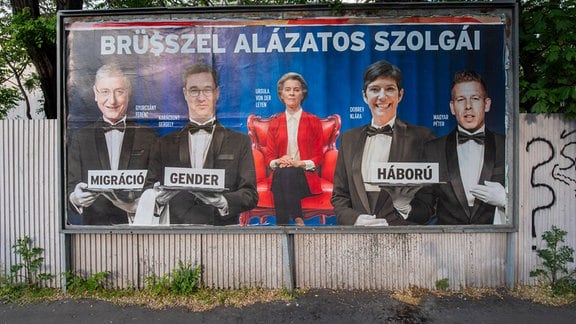 Ungarisches Wahlplakat