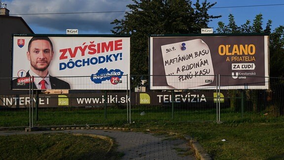 Wahlplakate in der  Slowakei
