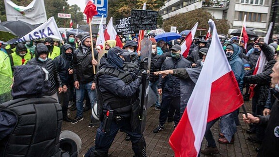 Proteste in Warschau