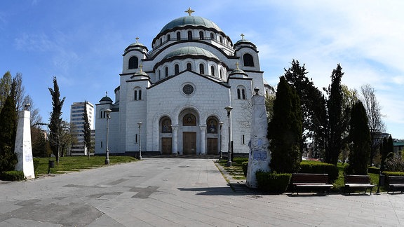 Eine Kirche in Belgrad