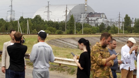 Touristen in Tschernobyl