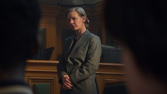 Sandra Hüller als Sandra in einer Szene des Films «Anatomie eines Falls» (undatierte Filmszene).