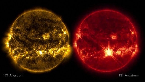 Besonders starke Eruptionen auf der Sonne