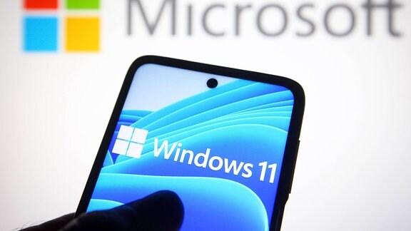 Windows 11-Logo auf Display