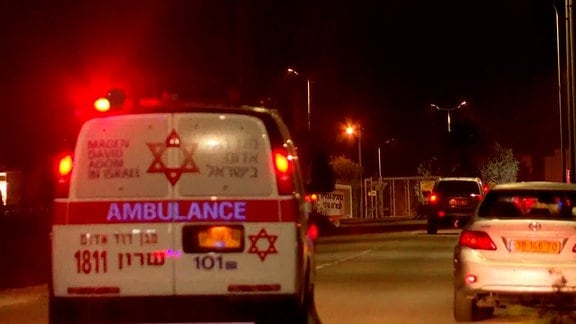 Ein Krankenwagen in Israel 