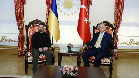 Wolodymyr Selenskyj und Recep Tayyip Erdogan