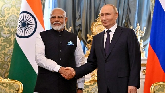 Narendra Modi und Wladimir Putin