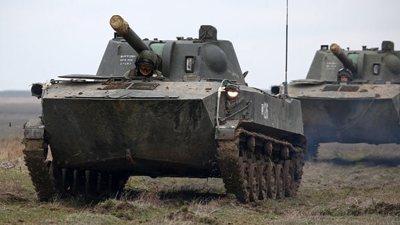 Panzer bei einer Militärübung