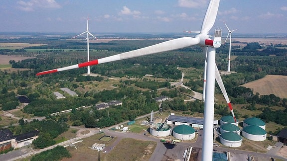 Windkraft- und Biogasanlage in Zerbst