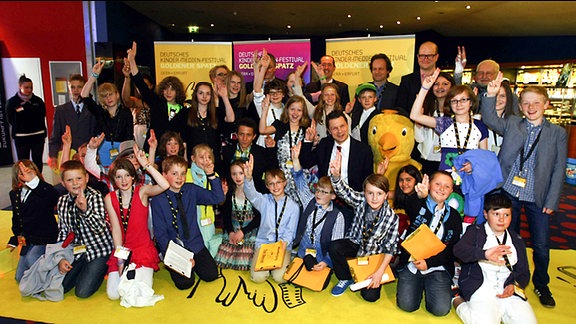 Preisverleihung beim Deutschen Kinder-Film und Fernseh-Festival "Goldener Spatz" 2014 in Erfurt.