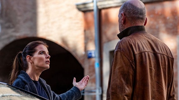 Butsch (Götz Schubert) und Viola Delbrück (Yvonne Catterfeld) ermitteln in Görlitz.