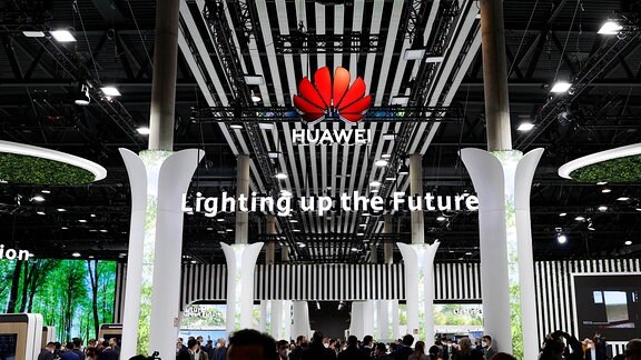 Huawei-Stand beim Mobile World Congress in Barcelona
