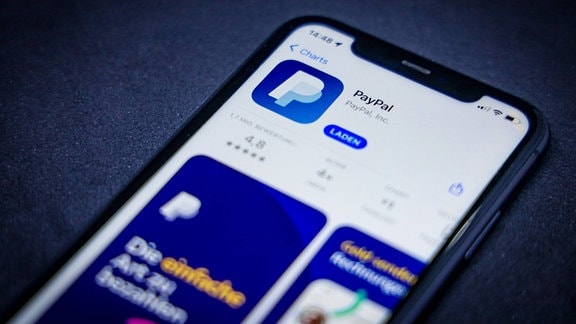 Paypal App auf einem Smartphone