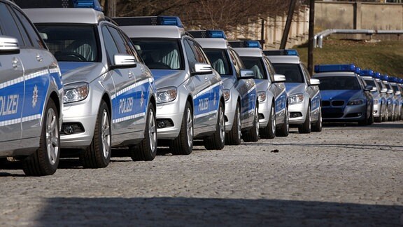 Dienstwagen der Thüringer Polizei