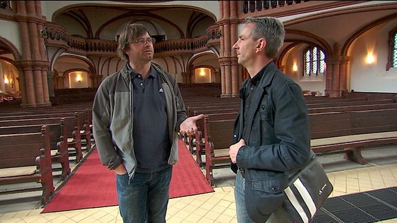 Riccardo Barkawitz und Frank Ebert in der Berliner Gethsemanekirche
