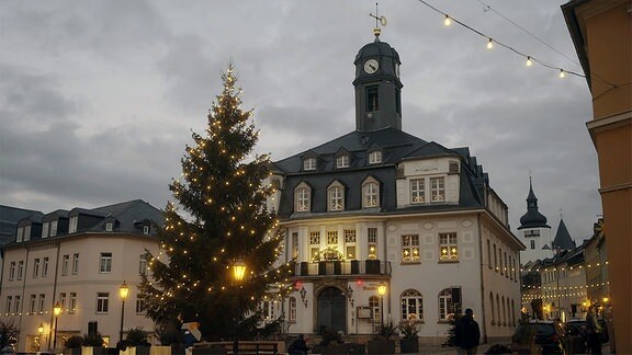 Weihnachtsbaum in Schwarzenberg