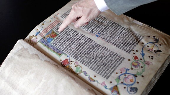 eine originale Gutenberg-Bibel