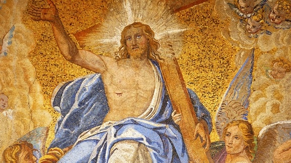 Christi Himmelfahrt-Darstellung im Petersdom Rom