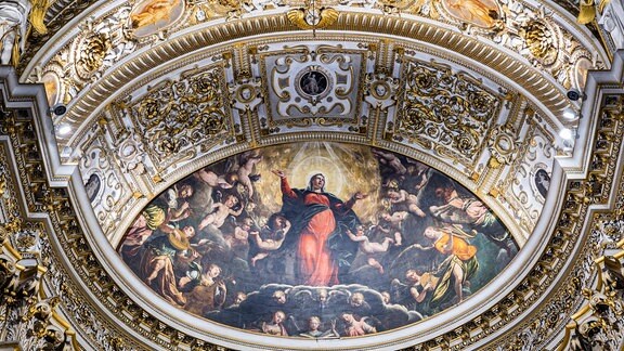 Gemälde in der Apsis, Mariä Himmelfahrt, Basilika Santa Maria Maggiore