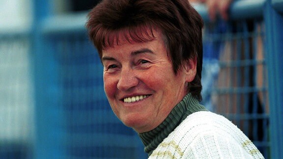 Karin Balzer, Olympiasiegerin von 1964 (1. Leichtahtletik-Gold die die DDR)