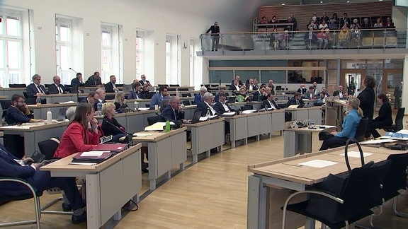 Diskussion im Landtag.