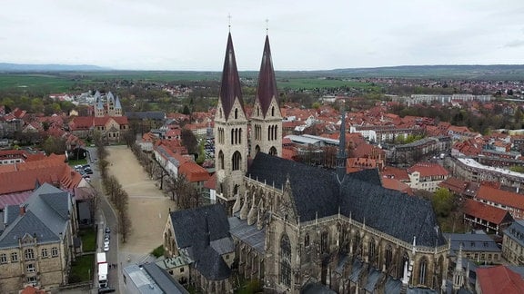 Blick auf den Merseburger Dom.