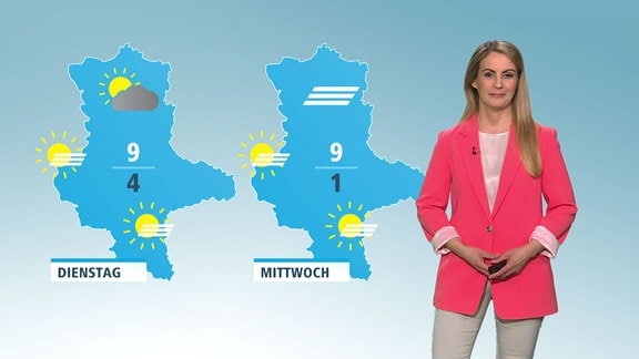 Susannne Langhans moderiert das Wetter.