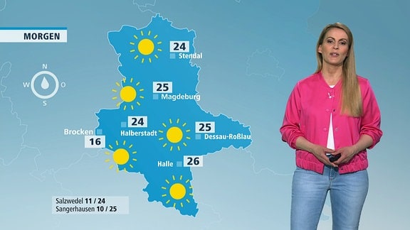 Susanne Langhans mit den Wetteraussichten