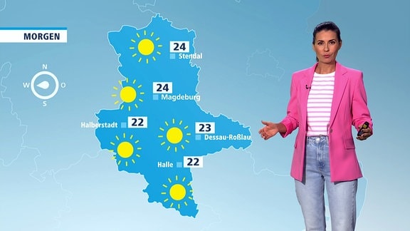 Stephanie Meißner mit den Wetteraussichten