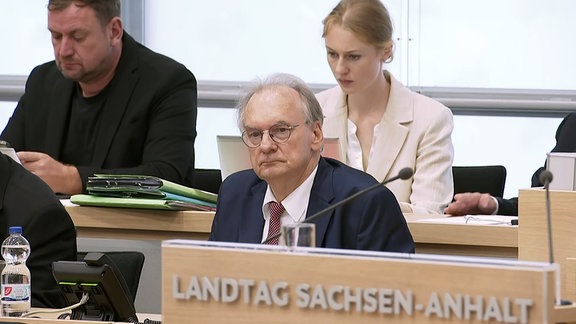 MP Haseloff im Landtag