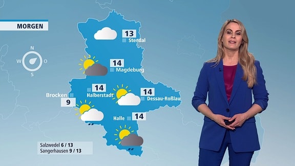 Susanne Langhans mit den Wetteraussichten