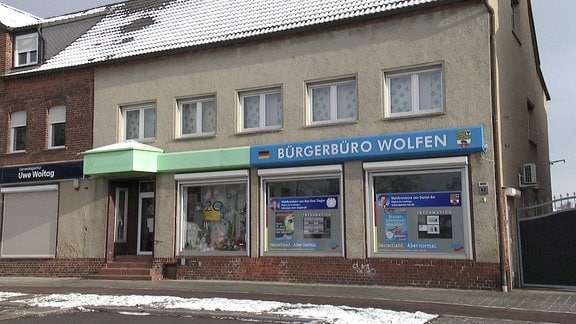Wahlkreisbüro der AfD in Bitterfeld-Wolfen